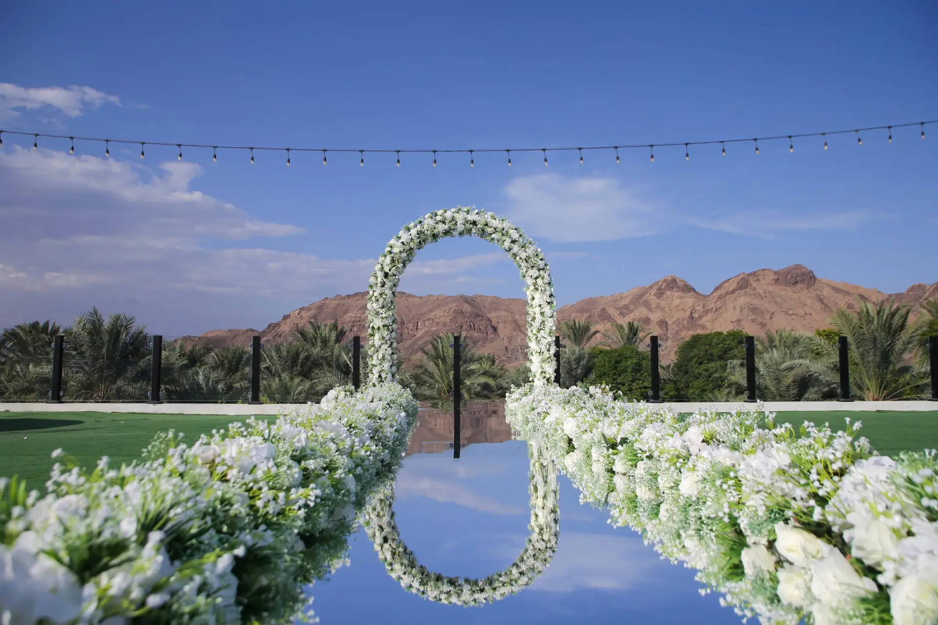 Outdoor destination wedding in UAE